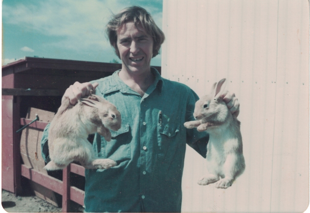 Dad with Rabbits